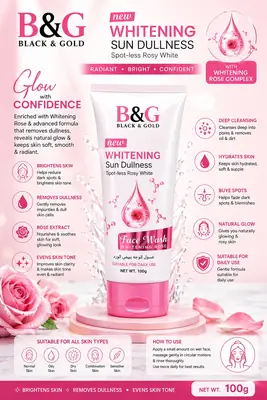 B&G Whitening Facewash 100 Ml