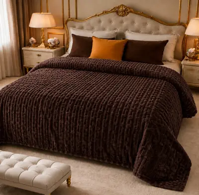 Fleece Embossed Double Bed Blanket