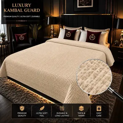 Fleece Embossed Double Bed Blanket