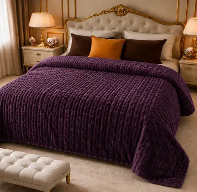 Fleece Embossed Double Bed Blanket