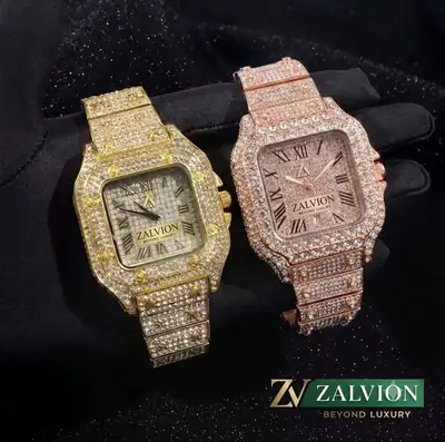Luxury iced out crystal Dial Watch 
