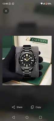 Fortune Limited edition watch( black chain+ black Dial)