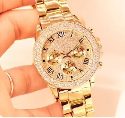 Golden Crystal Roman Dial Watch thumbnail 2