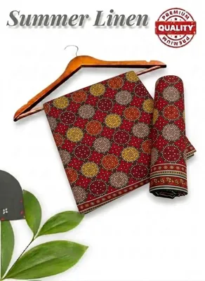 2 Pcs Women's Unstitched Printed Suit thumbnail 2