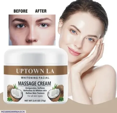 Whitening Facial Massage Cream 150g Coconut Extract thumbnail 1