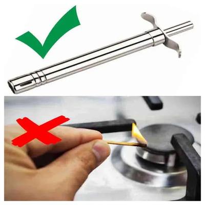 Stainless Steel Gas Lighter Battery Free Spark Proof thumbnail 3