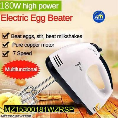 Electric Egg Beater 7 Speed White Black thumbnail 3