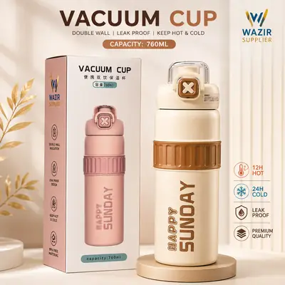 Vacuum Stainless Steel Water Bottle 760Ml thumbnail 2