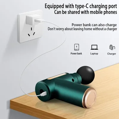 Rechargeable Mini Massager Gun For Shoulder & Muscle Relief thumbnail 3