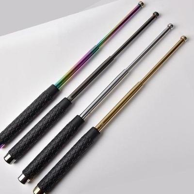 Self Defense Stick 9x26 Inch Silver Retractable with Free Holder thumbnail 4