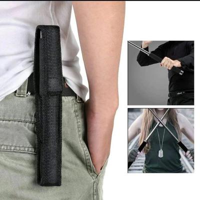 Self Defense Stick 9x26 Inch Silver Retractable with Free Holder thumbnail 6