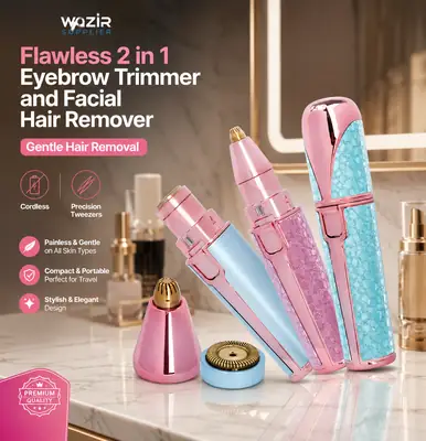 Rechargeable Women's Eyebrows & Facial Hair Trimmer