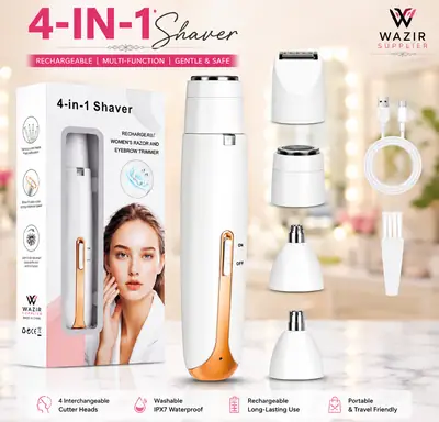 Rechargeable Women's Eyebrows & Facial Hair Trimmer