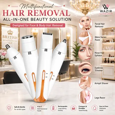 Rechargeable Women's Eyebrows & Facial Hair Trimmer thumbnail 2