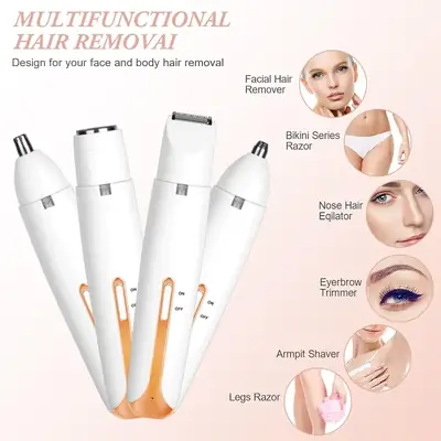Rechargeable Women's Eyebrows & Facial Hair Trimmer thumbnail 7