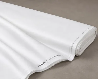 Premium Unstitched White Cotton Suit for Men thumbnail 2
