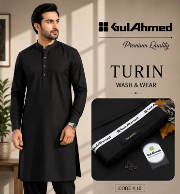 Men’s Unstitched Wash And Wear Plain Suit