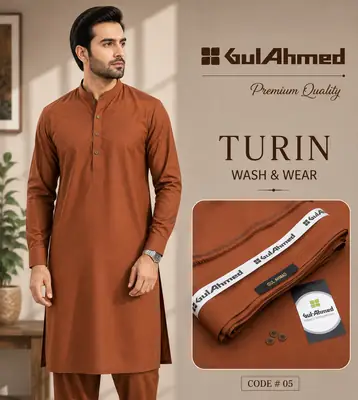 Men’s Unstitched Wash And Wear Plain Suit