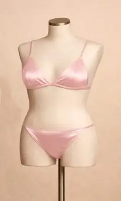 Silk Plain Comfortable And Lightweight Nightwear Set thumbnail 3