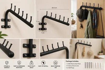 Clothes Hanger 5 Hook thumbnail 2
