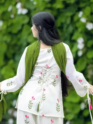 3 Pcs Women's Stitched Swiss Voile Printed Suit thumbnail 4