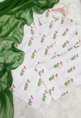3 Pcs Women's Stitched Swiss Voile Printed Suit thumbnail 7