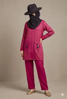 2 Pcs Women's Stitched Linen Printed Shirt And Trouser