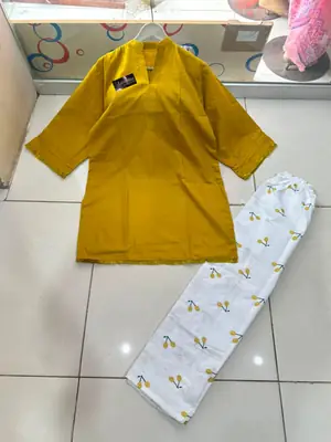 2 Pcs Women's Stitched Cotton Printed Shirt And Trouser thumbnail 2