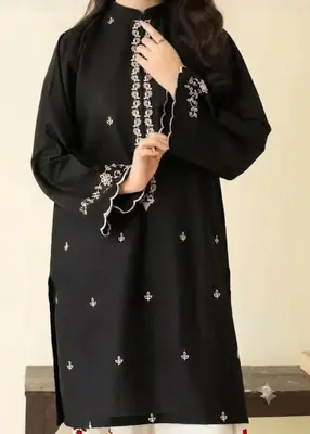 2 Pcs Women's Stitched Chiffon Embroidered Shirt And Trouser thumbnail 6
