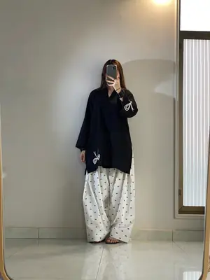 2 Pcs Women's Stitched Cotton Embroidered Shirt And Trouser
