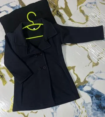 Black Fleece Jacket for Girls Winter School Outfit thumbnail 3