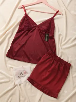Jersey Embroidered Comfortable And Lightweight Nightwear Set thumbnail 2