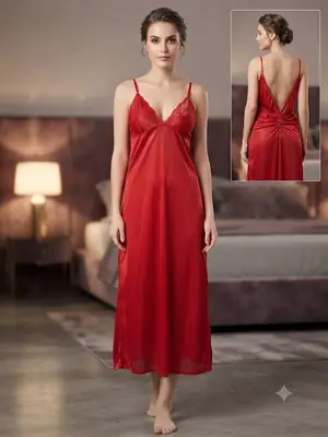 Jersey Embroidered Comfortable And Breathable Nightgown