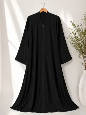 Nida Plain Full Abaya thumbnail 4