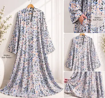 Georgette Printed Classic Abaya thumbnail 4