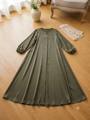 Nida Plain Classic Abaya thumbnail 2