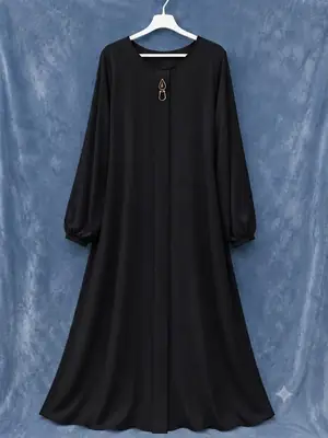 Nida Plain Classic Abaya thumbnail 2