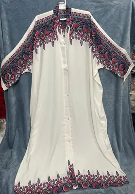 Georgette Printed Classic Abaya thumbnail 4