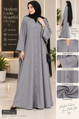 Nida Plain Classic Abaya
