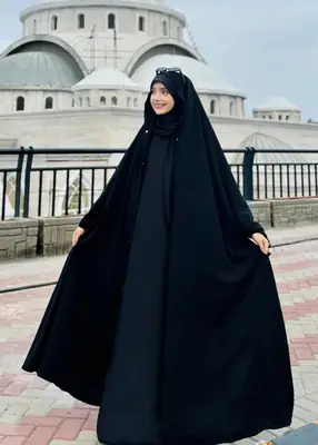 1 Pc Georgette Plain Irani Chadar thumbnail 4