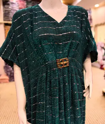 1 Pc Women's Stitched Moonlight Applique Kaftan thumbnail 3