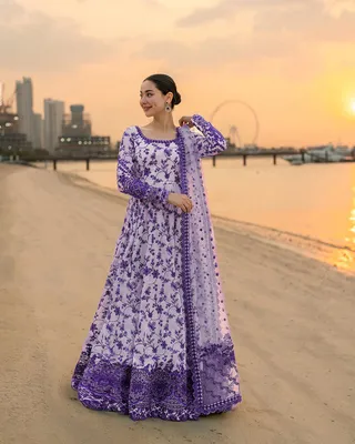 3 Pcs Women's Stitched Arabic Lawn Printed Maxi Suit thumbnail 4