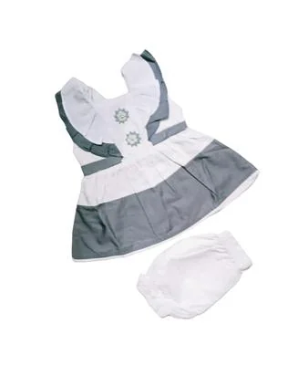 Baby Girl Cotton Frock & Shorts Set 1-3M thumbnail 2