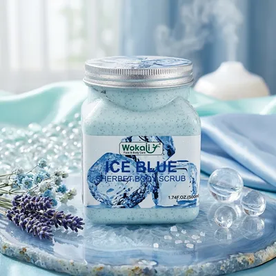 Ice Blue Herberal Facial Scrub Cream Whitening 17oz All Skin Types thumbnail 2