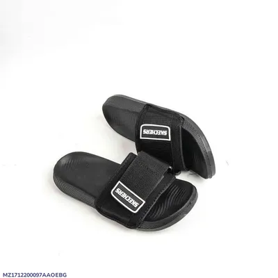 Black Casual Slide Slippers for Hot Weather thumbnail 1