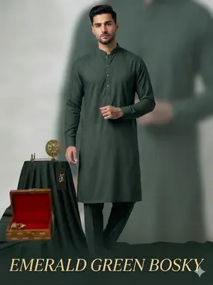 Men’s Unstitched Boski Plain Suit