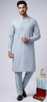 Men’s Unstitched Boski Plain Suit
