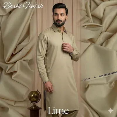 Men’s Unstitched Boski Plain Suit