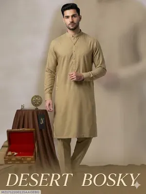 Men’s Unstitched Boski Plain Suit thumbnail 4