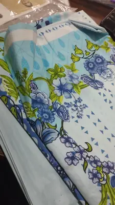 3 Pcs Women's Unstitched Printed Suit thumbnail 2
